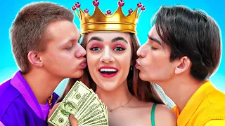 Pobre Crash vs Crush Rico | PRIMER BESO Y SITUACIONES IMPRESIONANTES EN LAS RELACIONES