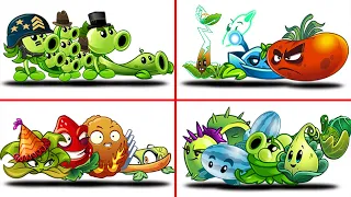 04 Super Team Max Level Vs 05 Round Team Zombie - Which Team Plant Strongest? - PvZ 2 Team 04 Plant