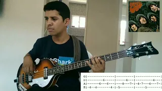 Nowhere Man- Bass COVER + tabs( The Beatles).