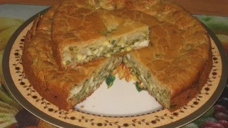 Пиріг з зеленою цибулею