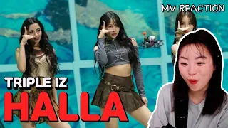 Korean American reacts to: Triple IZ - Halla