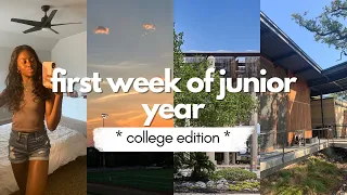 FIRST WEEK OF SCHOOL | college life as a junior at UTSA