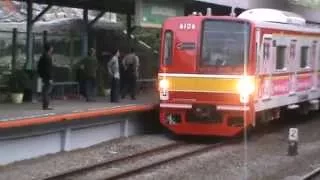 [KRL Commuterline]- Tokyo Metro 6000 series arriving at Jurangmangu Station