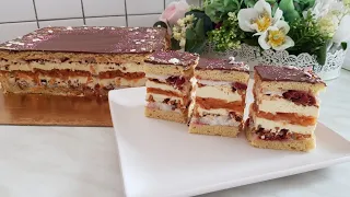 Рецепт пляцка СПОКУСНИЦЯ🍰Рецепт пісочних коржів з безе🍰🌰 Випічка вишнями🍒 Простий рецепт з яблуками🍎