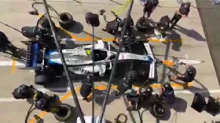 George Russell Shows Williams Practice Pit Stop at 2020 Austrian GP