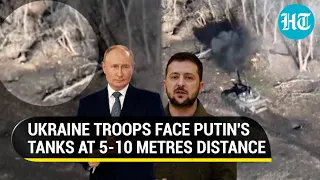 Russian tanks fire point-blank at Ukraine soldiers in Pavlivka | Zelensky's men throw hand grenades