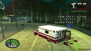 GRAND THEFT AUTO San Andreas : Vehicle Missions : Paramedic Mission 12 Levels