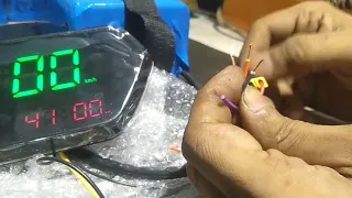 Digital speedometer wiring kaisy kren.electric or hibred bike k liay.