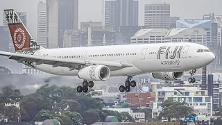 30 MINUTES of WET WEATHER Plane Spotting at SYDNEY AIRPORT Australia [SYD/YSSY]