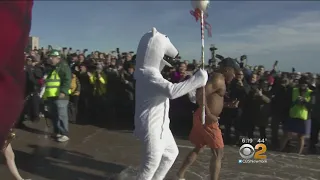 Thousands Take Polar Bear Plunge In Brooklyn