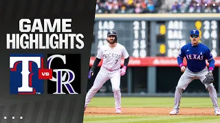 Rangers vs. Rockies Game Highlights (5/12/24) | MLB Highlights