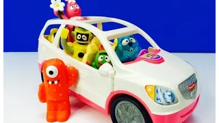 YO GABBA GABBA Fisher Price Family SUV Car Toy Opening!