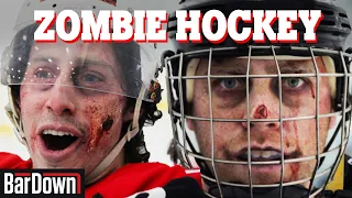 PLAYING HOCKEY LIKE ZOMBIES IN A REAL GAME