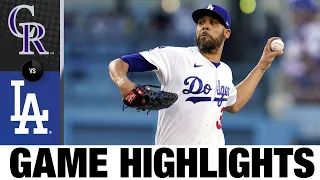 Rockies vs. Dodgers Game Highlights (8/28/21) | MLB Highlights