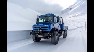 Mercedes-Benz Unimog u4023 Tested off-Road on Ice and Snow in Austria