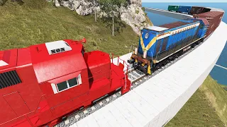 Crazy High Speed Train Crashes #24 - Beamng drive | Dancing Cars