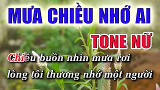 Mưa Chiều Nhớ Ai Karaoke Tone Nữ - Beat Karaoke Nhạc Sống Chất Lượng Cao - Dễ Hát - Lâm Organ