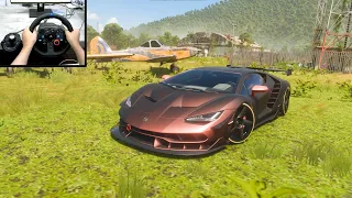 1600HP Lamborghini Centenario | Forza Horizon 5 |logitech g29 wheel gameplay.