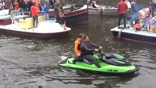 Koningsdag Amsterdam 2022 : drukte op de prinsengracht