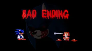 Old Exetior killed Tails, Knuckles and Eggman! | Sonic.exe: Nightmare Beginning - Bad ending