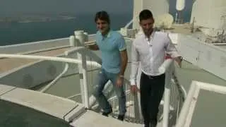 Roger Federer & Djokovic at the Burj Al Arab