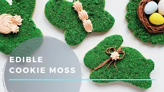 How to Make COOKIE MOSS | Easy Decorated Cookies