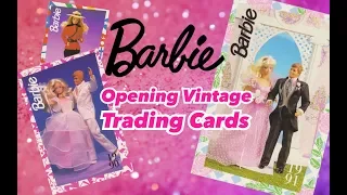 Opening Barbie Vintage Trading Cards!