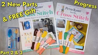 2&3 PETER RABBIT CROSS STITCH Unboxing Cross Stitching Magazine | New Hobby | EASY Crafts