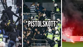 Sjuka händelser på AIK:s läktare (Pistolskott, bråk, bränningar mm.)