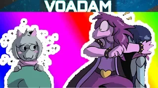 VOAdam Deltarune Comic Dubs #5!  With Ralsei, Susie, Lancer and Kris! Delta Rune Fanart!