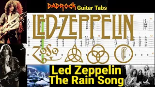 The Rain Song - Led Zeppelin - Acoustic Guitar + Bass TABS Lesson