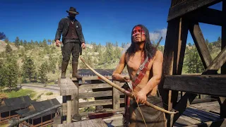 Red Dead Redemption 2 PC 60FPS Native American Gameplay(Funny Moments)