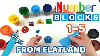 Numberblocks from Flatland 1-5 DIY | Playtime Club TV