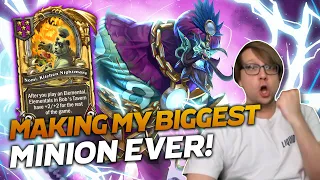 Making My Biggest Minion EVER! (PERSONAL RECORD) | Hearthstone Battlegrounds | Savjz