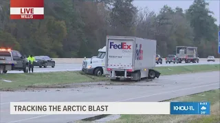 KHOU 11 Team Coverage: Tracking the Arctic blast, road conditions in Southeast Texas