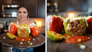 HOW TO MAKE THE BEST MEXICAN STUFFED BELL PEPPERS