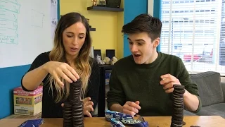 TRYING TO BEAT THE GUINNESS WORLD RECORD OF BUILDING THE TALLEST OREO TOWER