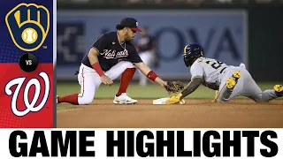 Brewers vs. Nationals Game Highlights (6/10/22) | MLB Highlights