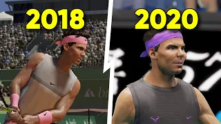 AO Tennis Game Evolution [2018-2020]