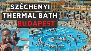 Visiting the most famous Spa Bath in Budapest Hungary - Széchenyi Baths Travel Vlog HD