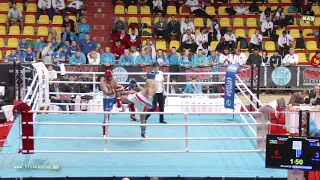 WAKO European Championship 2018 ASLANLI ALISHAN AZE vs SPADARENKA MAKS BLR K1 047 S M  75 kg 2