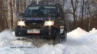 UAZ Patriot vs Ssan Yong  битва в снегу!