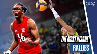 Insane women's volleyball rallies at Tokyo 2020! 🏐🔥