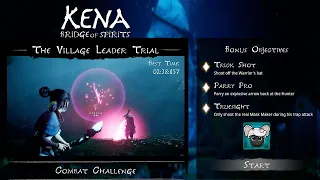 Kena: Bridge of Spirits - The Village Leader Trial (NO DAMAGE - ALL OBJETIVES)
