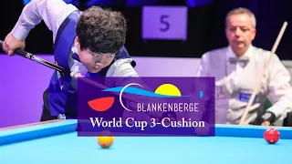 3-Cushion Word Cup Blankenberge 2018 - Dick jaspers vs Cho Myung-Woo