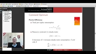 Command Optimum in the Overlapping Generations Model and Dynamic Efficiency