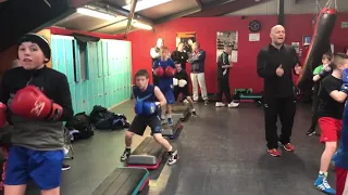 Holy Trinity Boxing Club train at Magee Health & Fitness