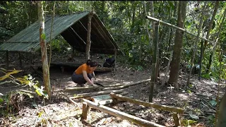 OFF GIRD LIVING - Plumbing To Make A Shower Outdoor, SOLO Camping & Bushcraft