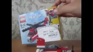 Второй обзор на набор LEGO CREATOR Вертолёт "Красный Гром" (самолёт).