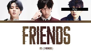 BTS (방탄소년단) (3 Members) – Friends (친구) – Color Coded Han/Rom/Esp/Eng